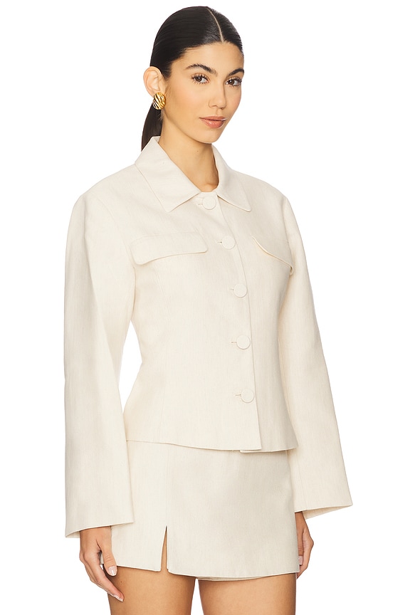 view 2 of 4 by Marianna Ami Jacket in Natural Beige