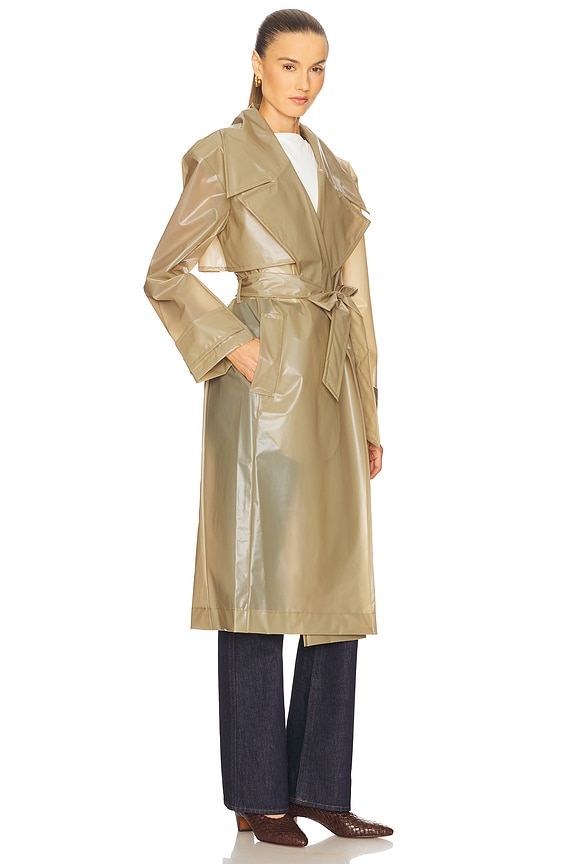 view 2 of 3 by Marianna Layne Trench Coat in Tan