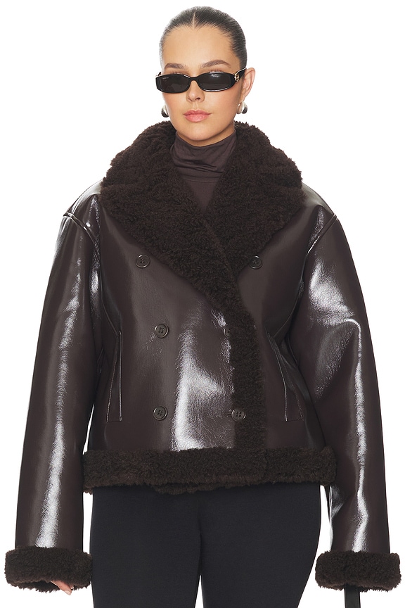 view 2 of 10 CHAQUETA NERIAH in Chocolate Brown