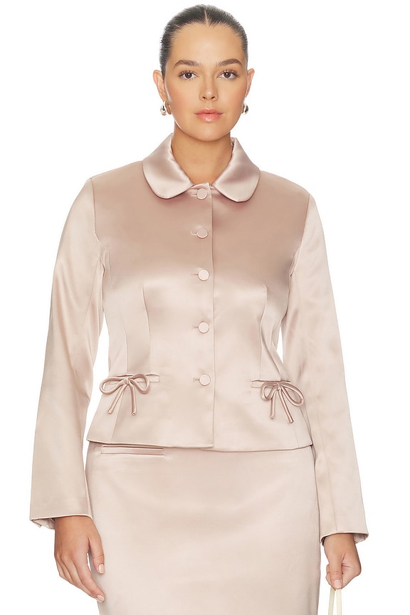 view 2 of 8 BLOUSON YULI in Powder Pink