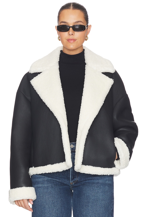 view 2 of 10 OLI 자켓 in Black & Ivory