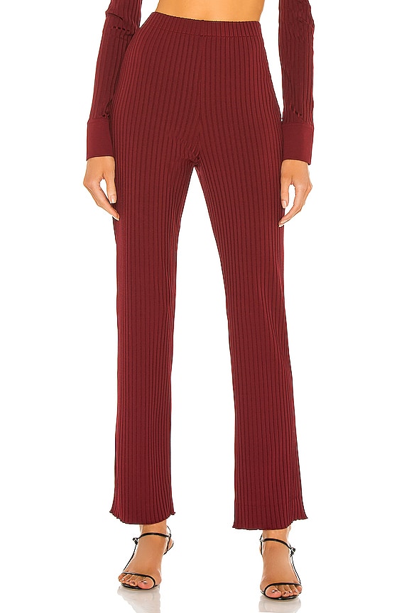 view 1 of 4 The Ruby Pant in Red Wine