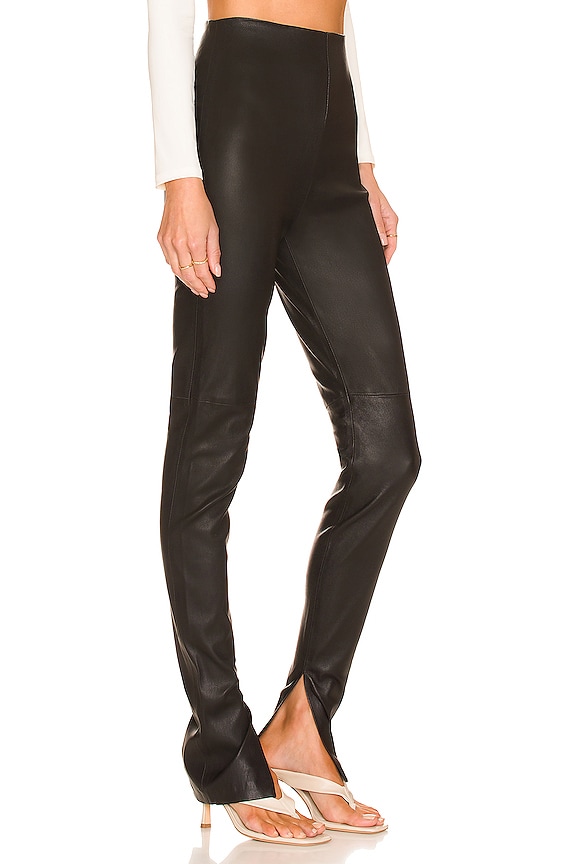 view 2 of 4 Sara Leather Legging in Black