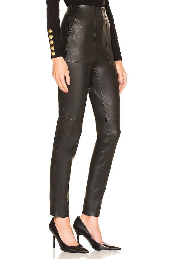 view 2 of 4 Drew Leather Legging in Black