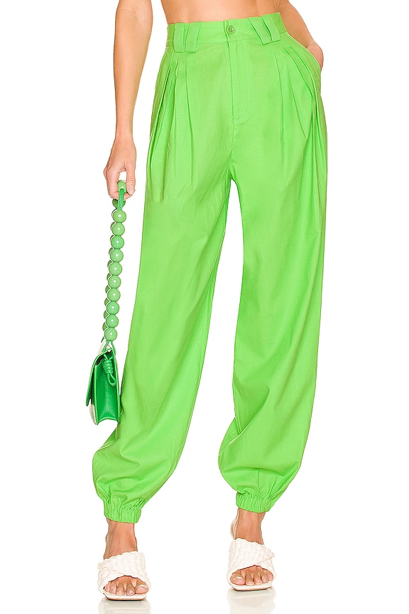 L'Academie Roux Pant in Lime Green | REVOLVE
