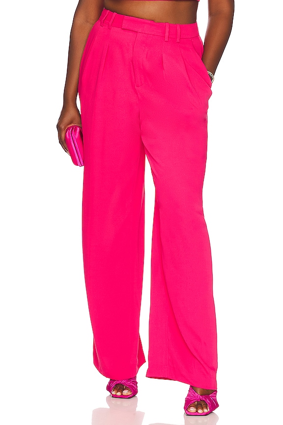 view 2 of 8 Alise Trouser in Fuchsia Pink