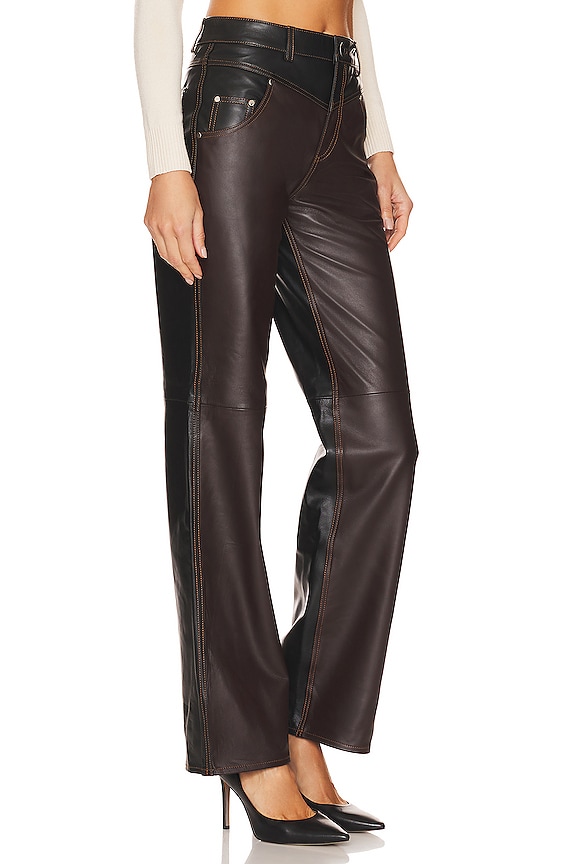 view 2 of 4 PANTALON CLARETTE in Black & Brown