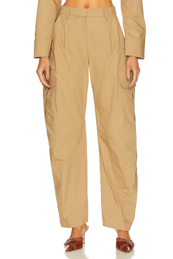 view 2 of 5 Selita Cargo Pant in Camel Brown