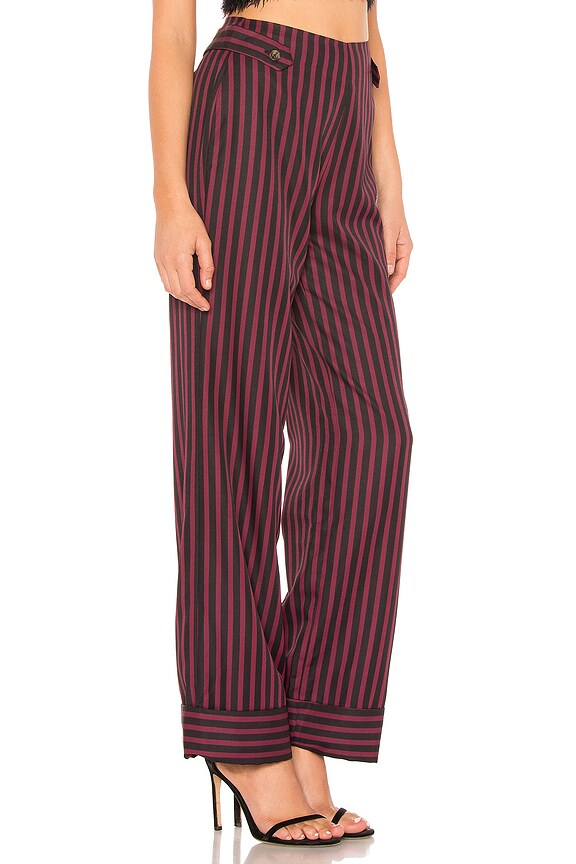 view 2 of 4 PANTALÓN PIERNA ANCHA ROSALIE in Red Stripe