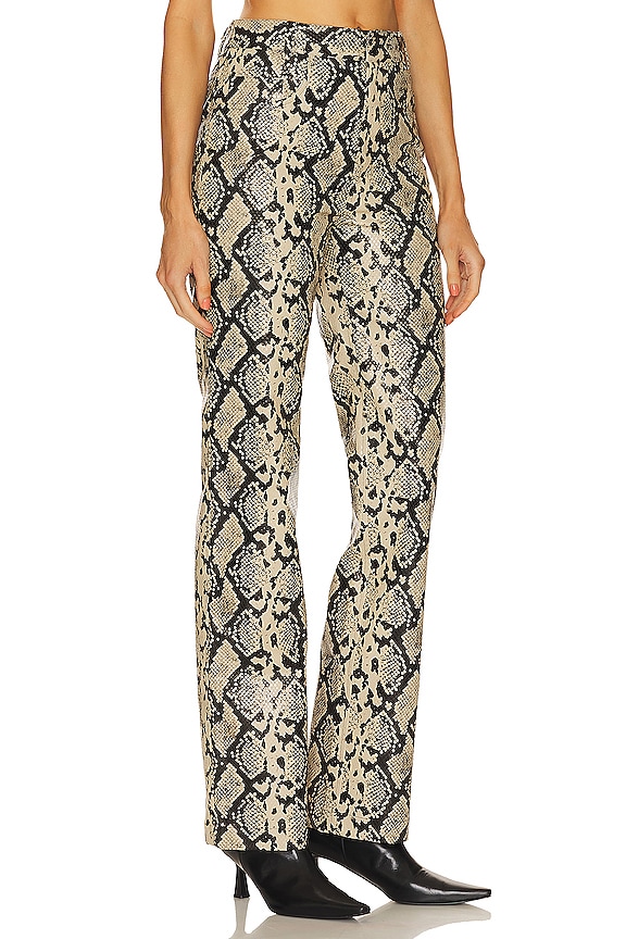 view 2 of 4 PANTALON LE FAUX in Beige Snake