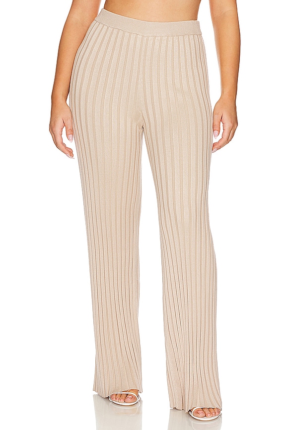 view 2 of 6 by Marianna Sereph Rib Pants in Champagne