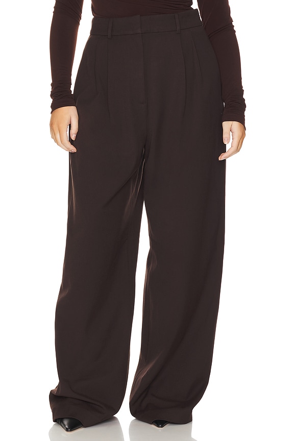 view 2 of 11 by Marianna The High Waist Trouser in Dark Brown