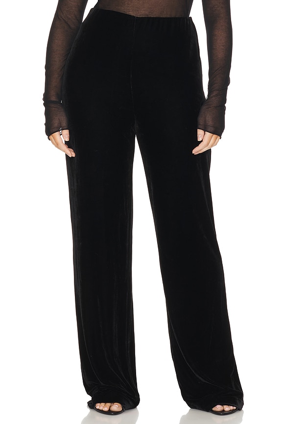 view 2 of 11 by Marianna Jovie Velvet Pant in Black