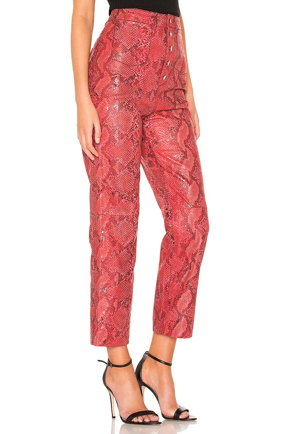 view 2 of 4 The Serpent Leather Pant in Snake