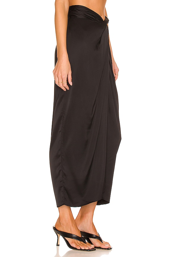 view 2 of 4 The Avril Midi Skirt in Black