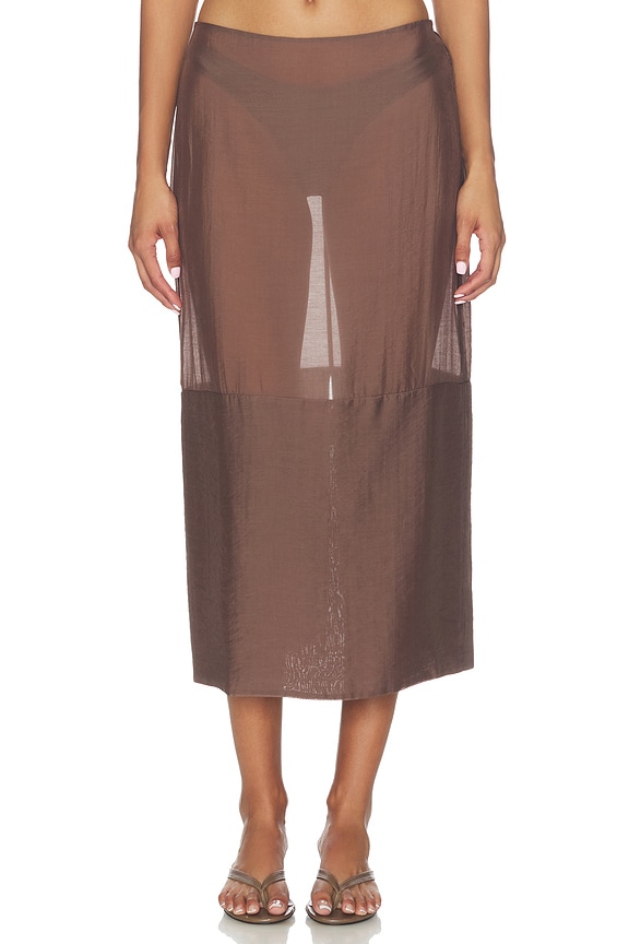 view 1 of 6 JUPE CECILLE in Mocha