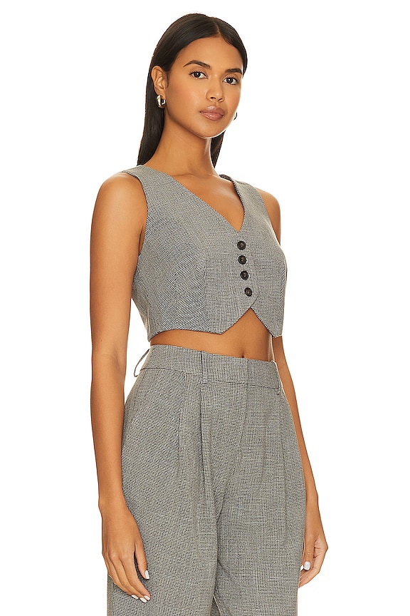 view 2 of 5 THE SHRUNKEN 조끼 in Steel Grey