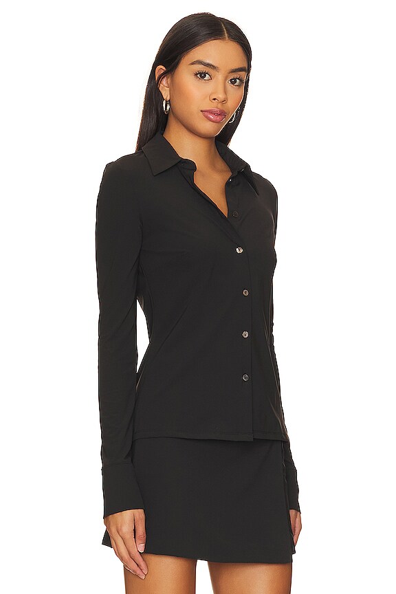 view 2 of 4 РУБАШКА INTERLOCK in Black