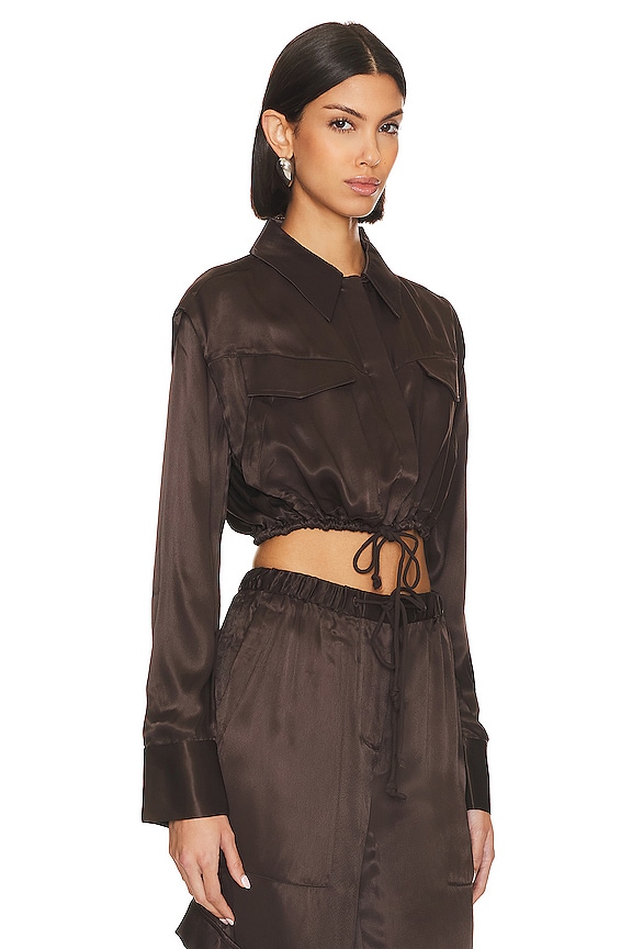 view 2 of 4 Jace Blouse in Dark Brown