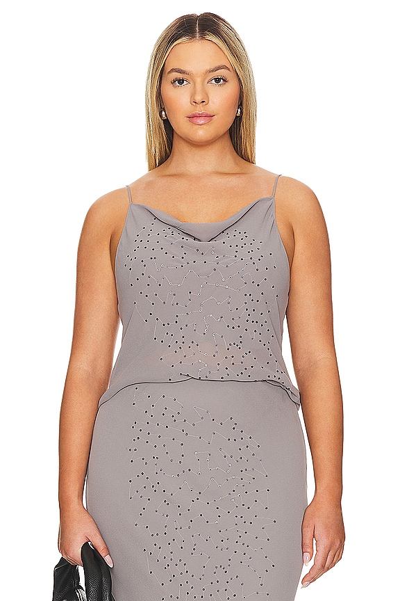 view 2 of 7 by Marianna Estelle Top in Charcoal Gray