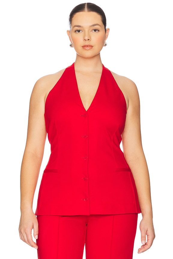view 2 of 8 by Marianna Kain Vest Top in Red