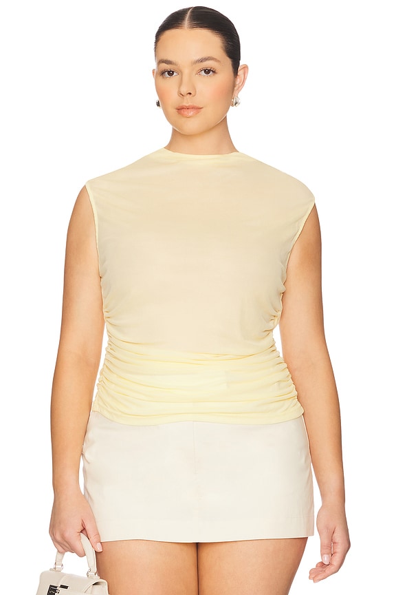 view 2 of 8 Tine Top in Butter Yellow