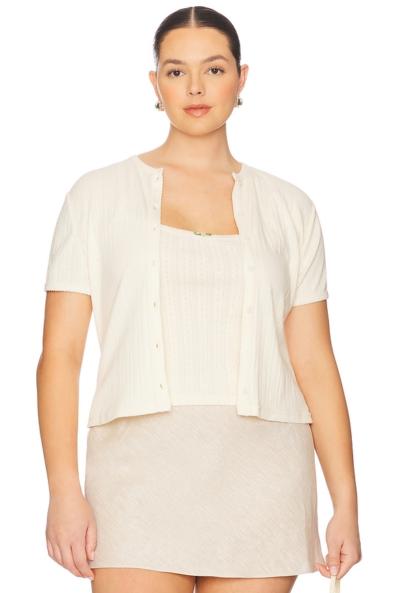 view 2 of 10 by Marianna Iyana Cardigan Top in Ivory