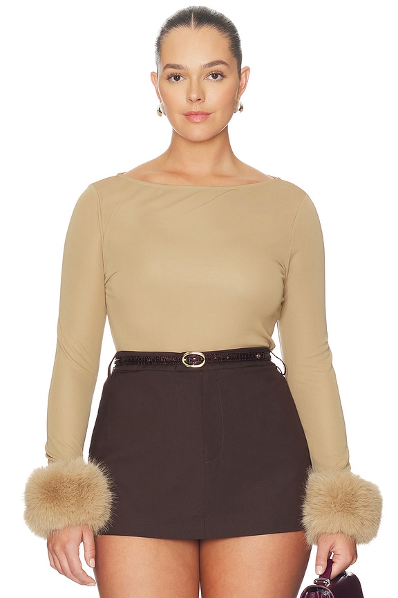 view 2 of 10 by Marianna Dinara Top in Taupe