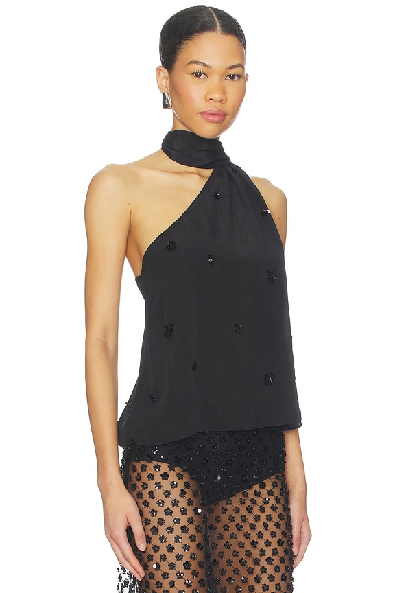 view 2 of 6 by Marianna Brynn Embellished Top in Black