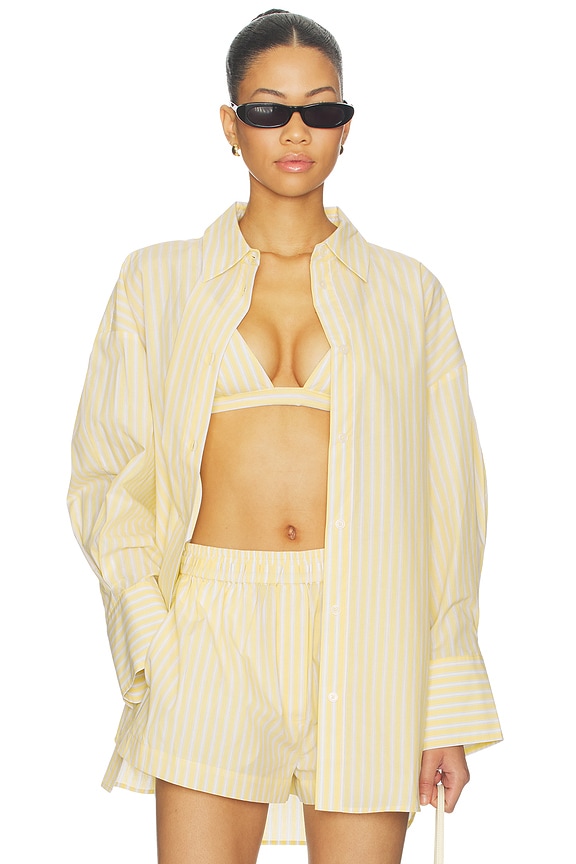 view 1 of 5 CAMISA ROMY in Yellow Stripe