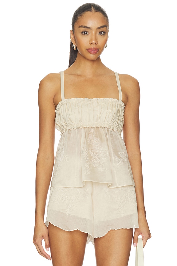 view 1 of 4 Gaia Top in Beige