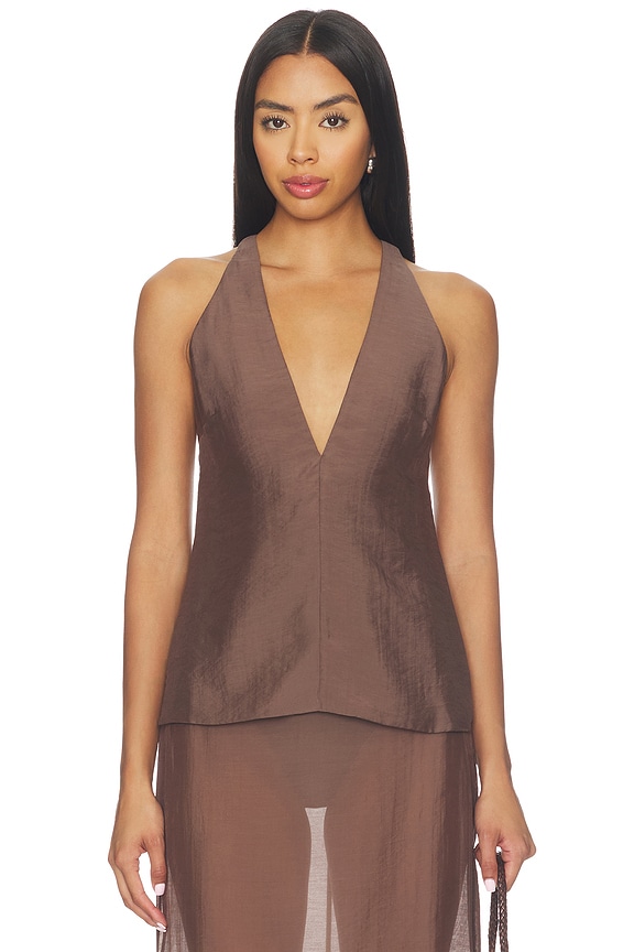 view 2 of 5 Cecille Top in Mocha
