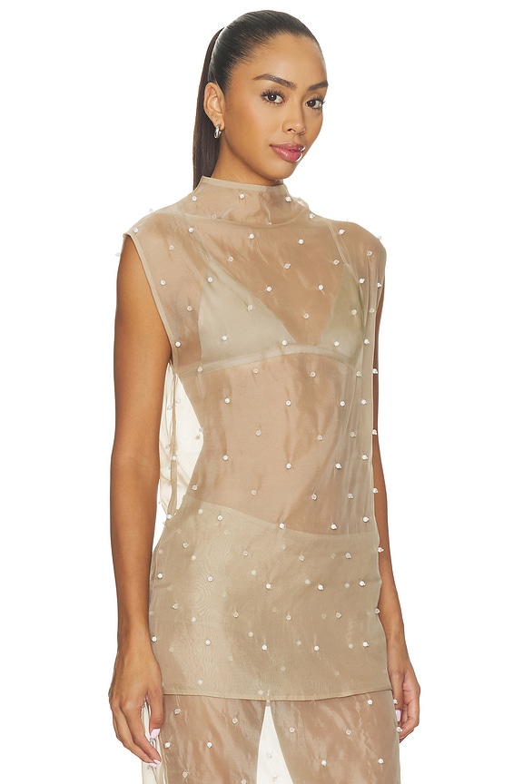 view 2 of 5 Vivienne Top in Beige