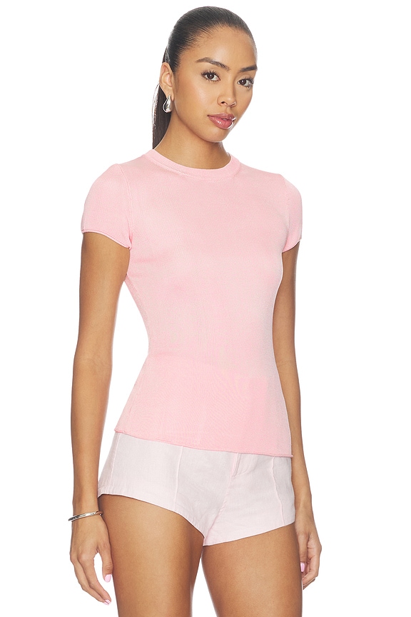 view 2 of 4 Kiersey Knit T-shirt in Light Pink