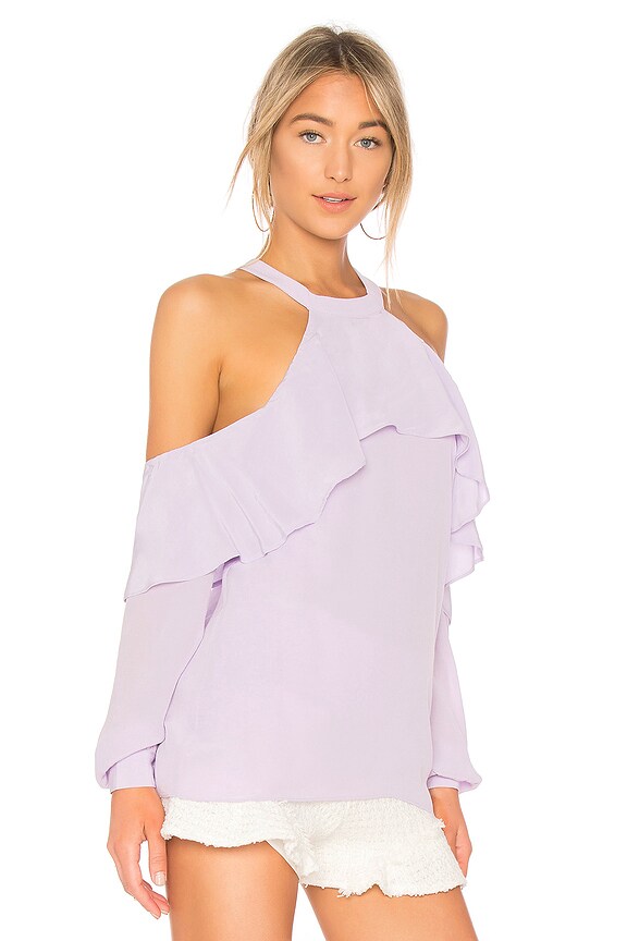 view 2 of 4 CHEMISIER ÉPAULES NUES HELENA in Lilac