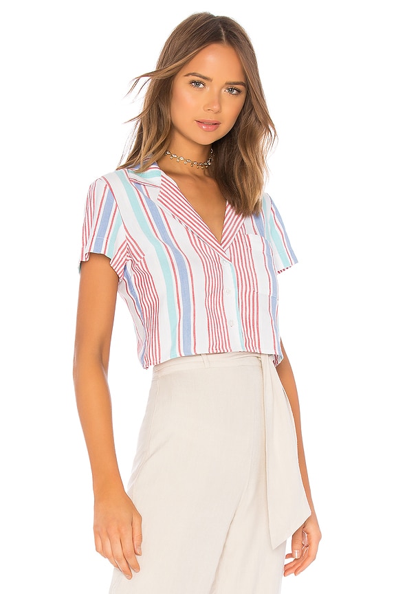 view 2 of 4 The Soacha Button Up in Monaco Stripe