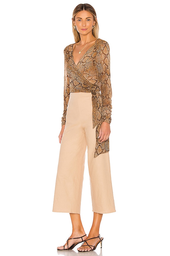 view 2 of 3 TOP DRAPÉ AMAN in Snake