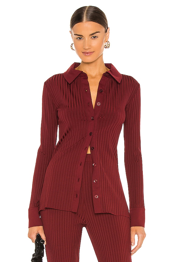 view 1 of 4 The Eulalie Blouse in Red Wine