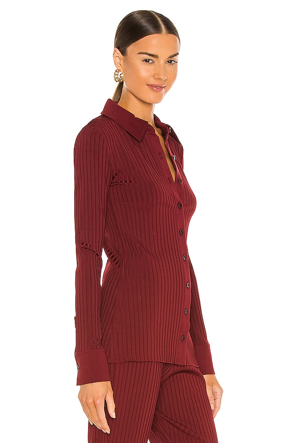 view 2 of 4 The Eulalie Blouse in Red Wine