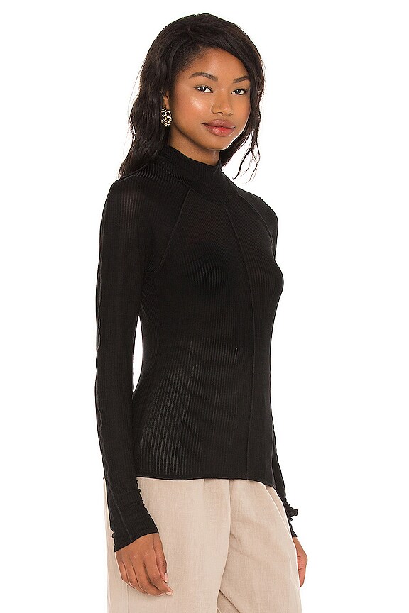view 2 of 4 Tissue Turtleneck in Black