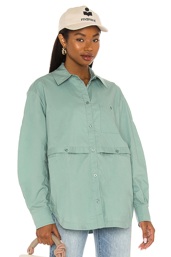 view 2 of 5 NESSA ブラウス in Sage Green