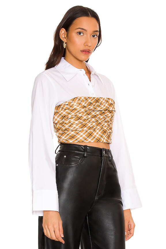 view 2 of 4 TRISKA 탑 in Ochre Multi