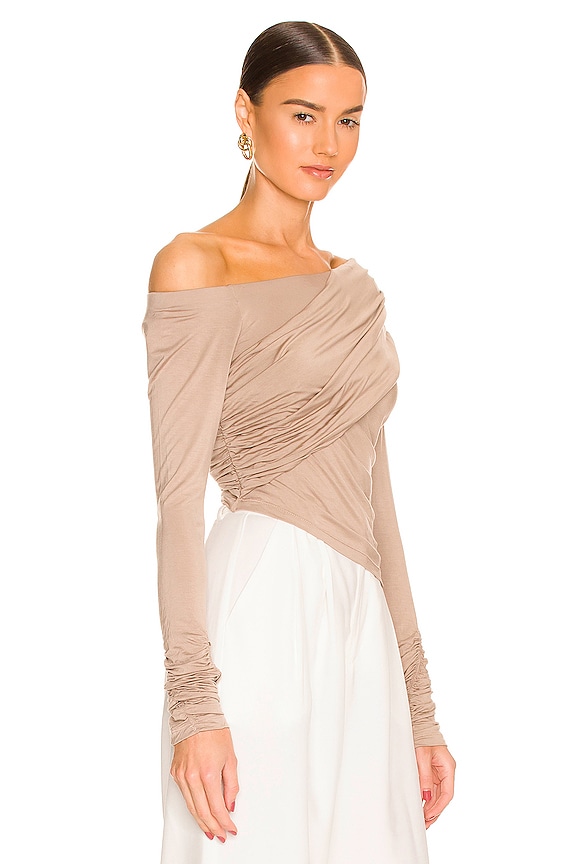 view 2 of 5 Luciana Top in Taupe