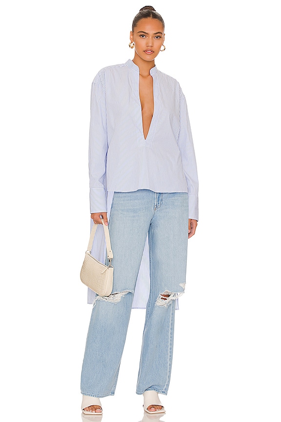 view 2 of 4 Sappho Top in Blue & White