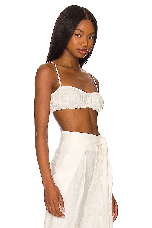 view 2 of 4 Comilly Bralette Top in White