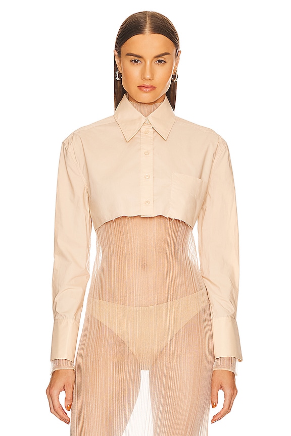 view 1 of 4 Maureen Cropped Top in Nude