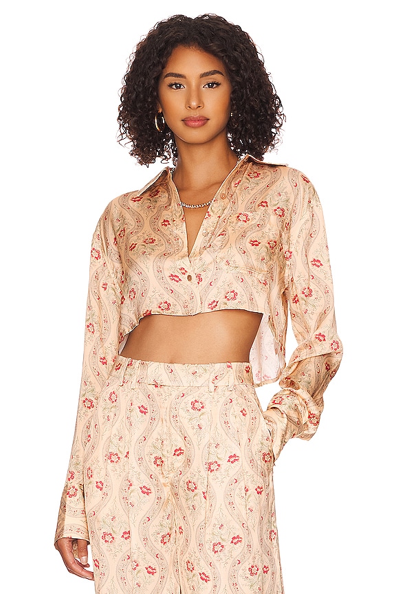view 1 of 4 LENAE トップ in Ivory Tapestry Multi