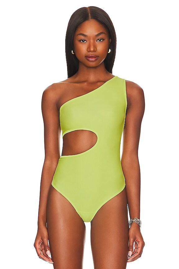 view 2 of 5 Cachet Bodysuit in Chartreuse