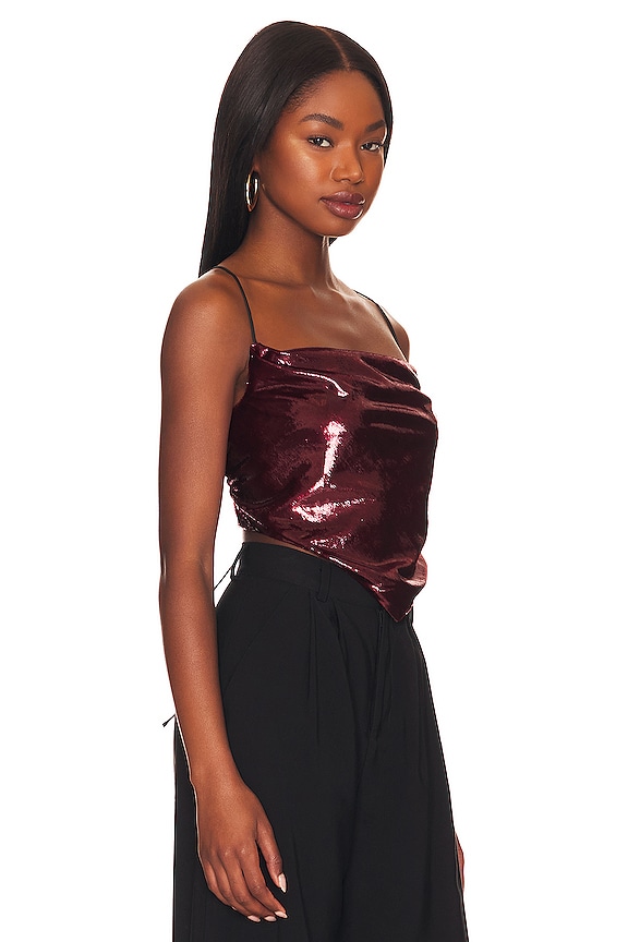 view 2 of 5 Palmer Top in Burgundy