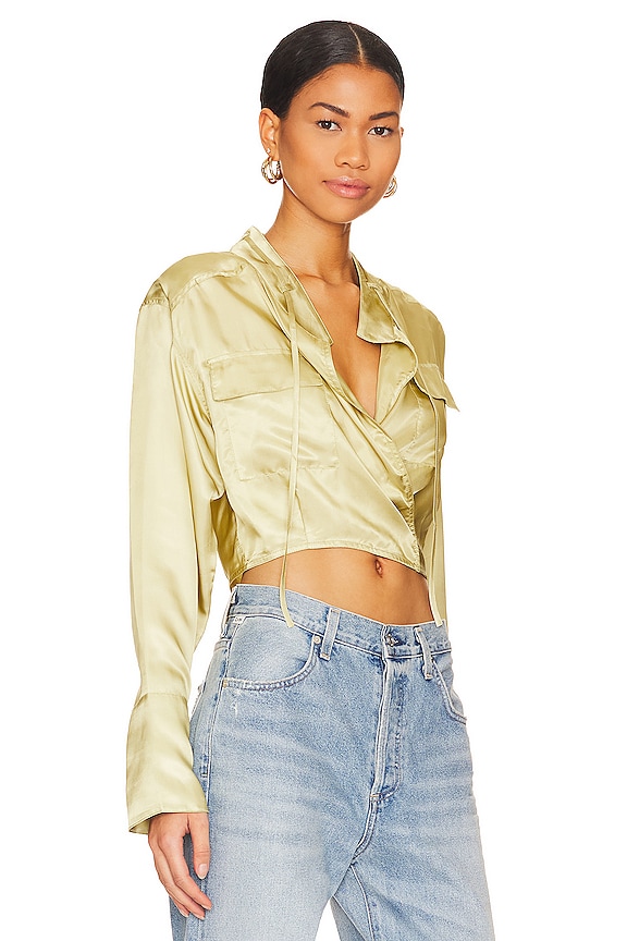 view 2 of 4 Taylor Top in Olive Green